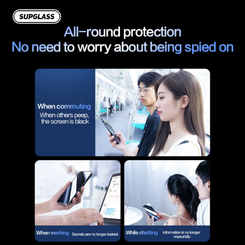 Protective glass SUPGLASS Privacy Glass SG-09 IPh 13/13 Pro/14 (6.1)