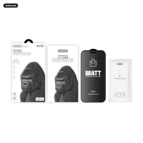 Защитное стекло SupGlass SG-13 Full Coverage Matt Gaming Glass IP 17 Pro Max (6.9)