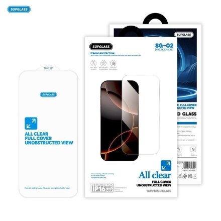 Защитное стекло Supglass SG-02 Transparent Glass All Clear для iPhone 17 Air (6.6)