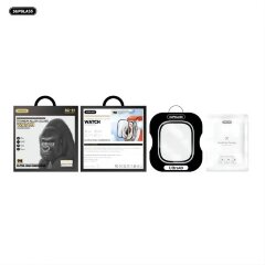 Protective glass SupGlass SG-51 Smart Watch Glass with Metal Edge full screen coverage 49mm Series Ultra Silver